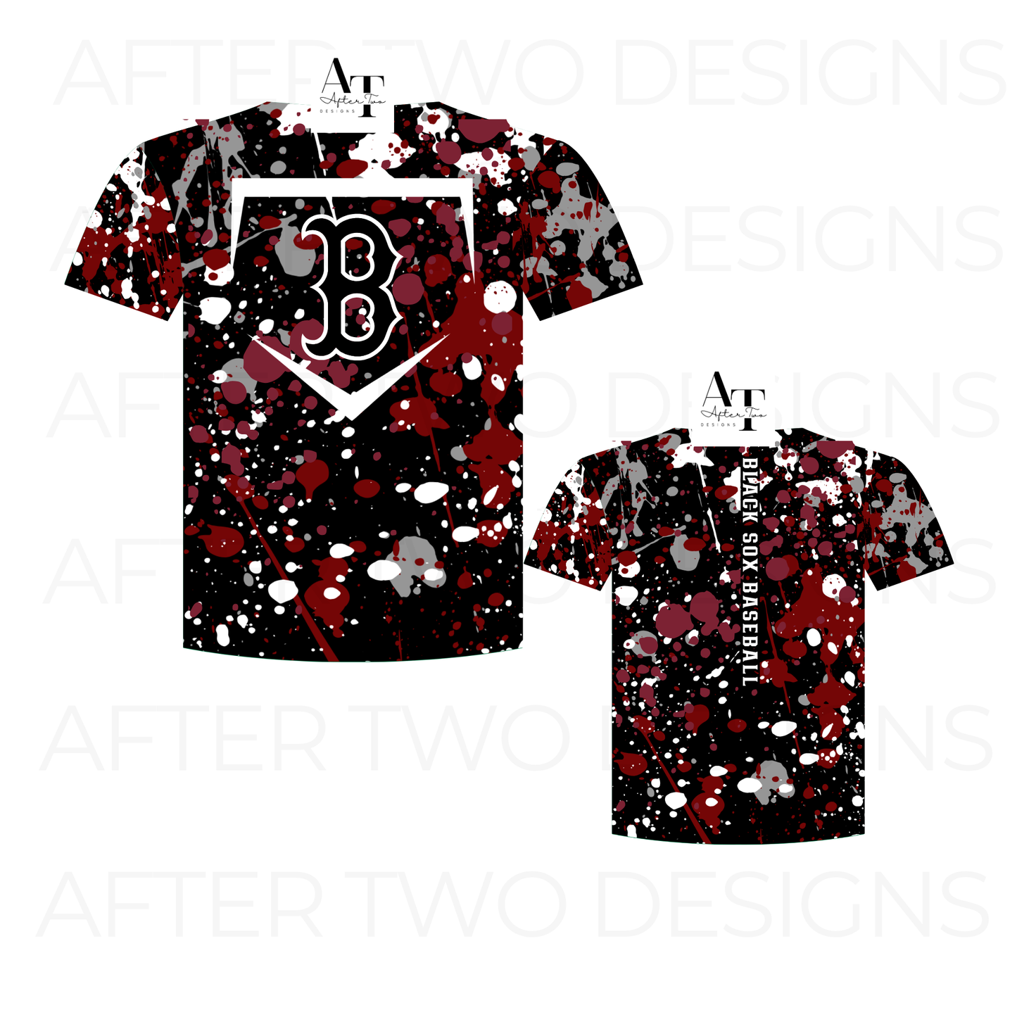 Splatter Black Sox by A2D - PRESALE