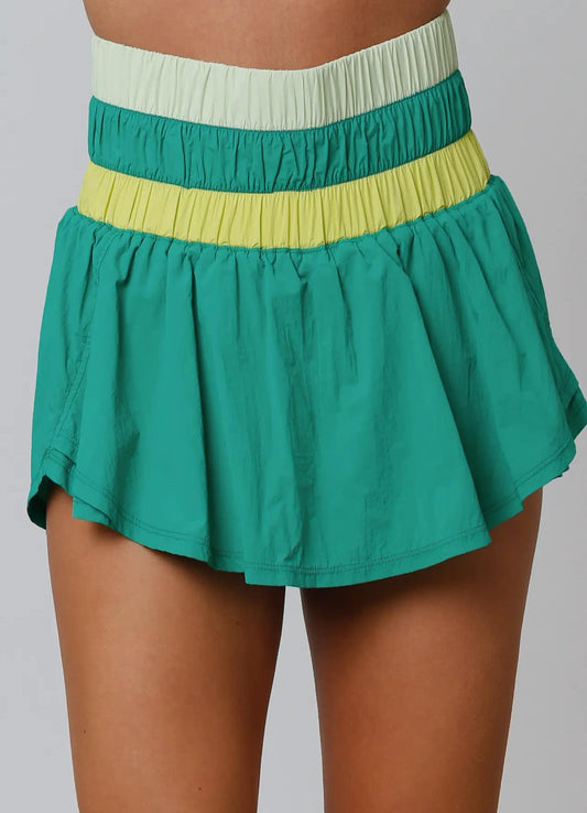 Color Block Sporty Shorts