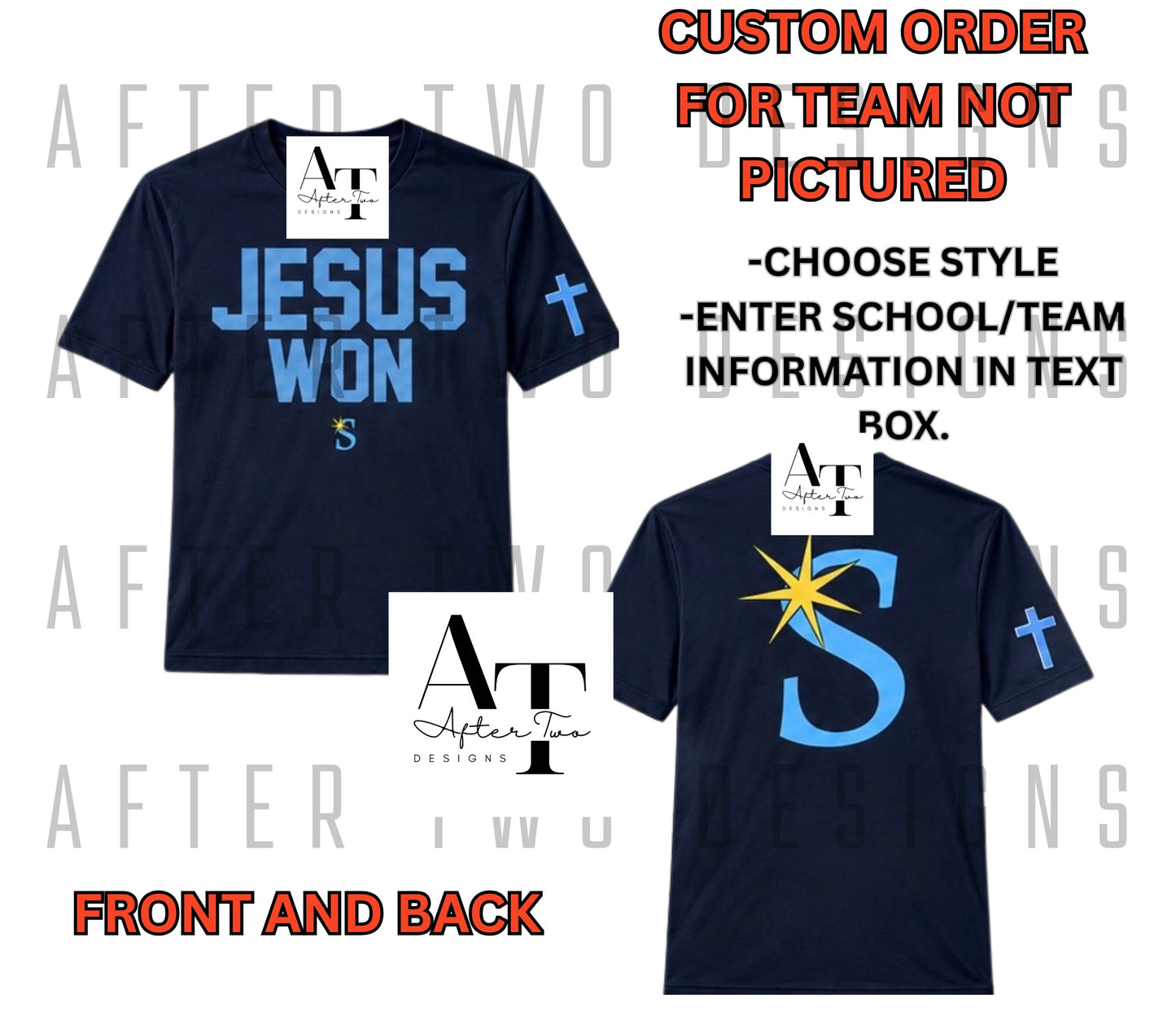 Custom Jesus Won Front+Back DriFit