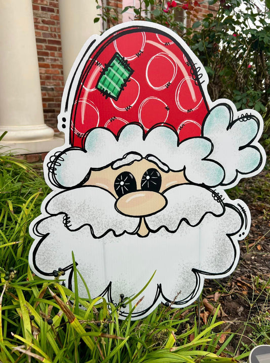 Santa Yard Sign