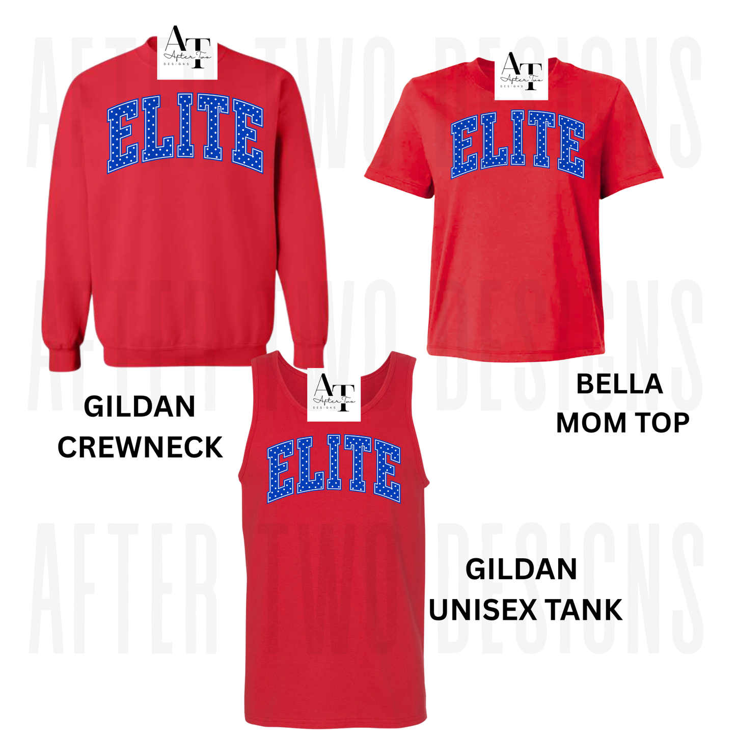 ELITE Royal+White Dots on Red PRESALE