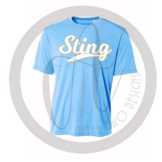 DriFit Tee Sting Script White