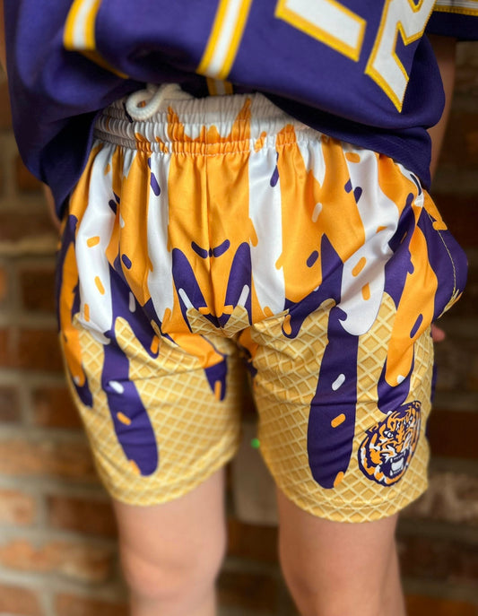 Tiger Head Drip Shorts - IN STOCK