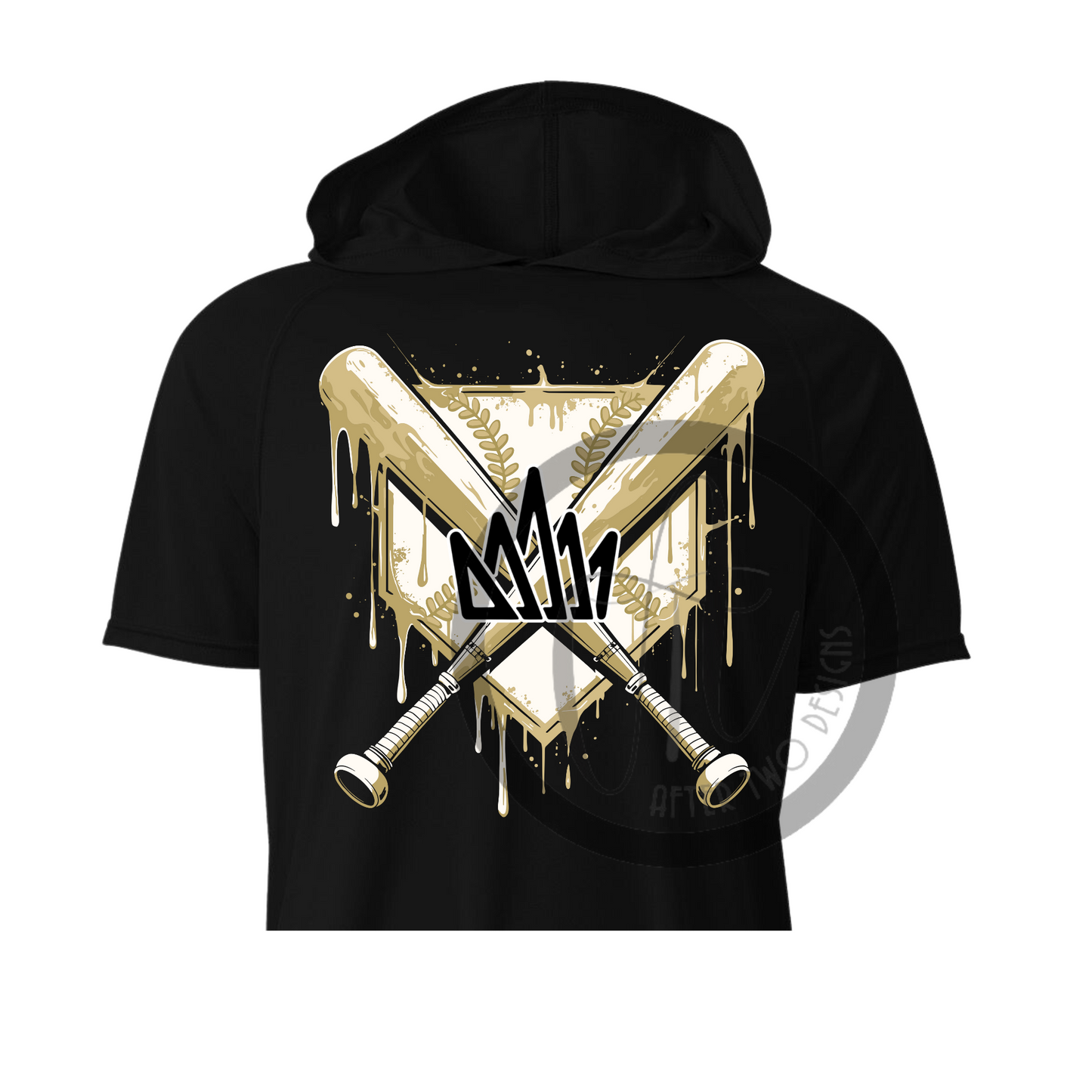 Black Plate Drip Hoodie - DriFit A4
