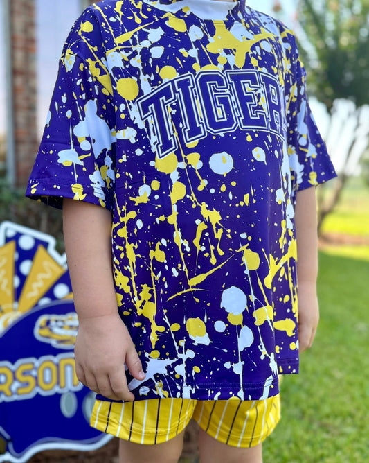 Tigers Splatter Tee - IN STOCK - size down