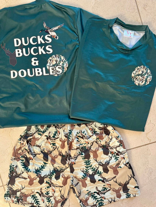 DUCKS BUCKS DOUBLES Shorts- PRESALE