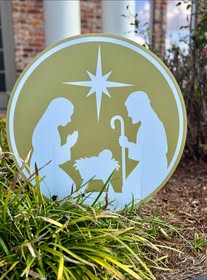 Nativity Flower Pot Stake