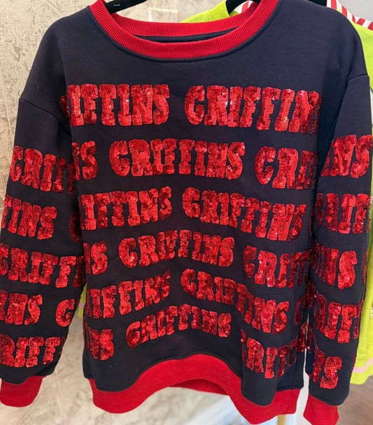 Griffins Sequin Sweatshirt IN STOCK