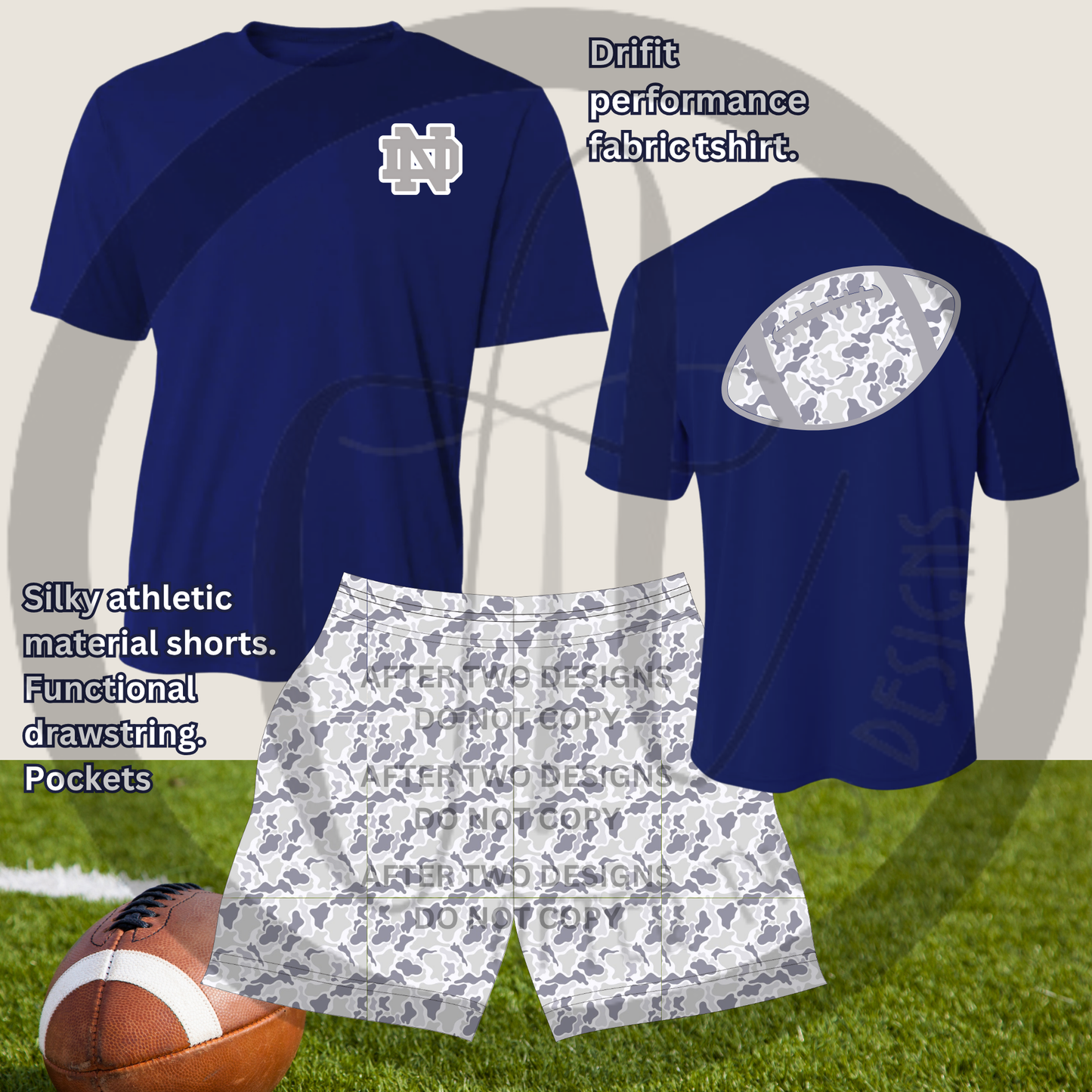 ND Camo Performance Tee - PRESALE