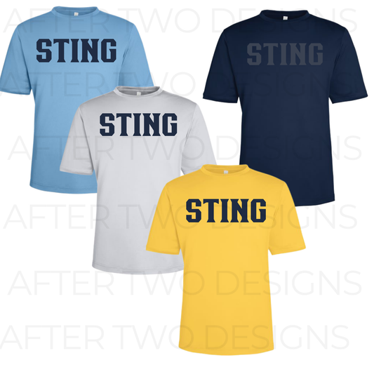 STING Navy Text Drifit - MTO