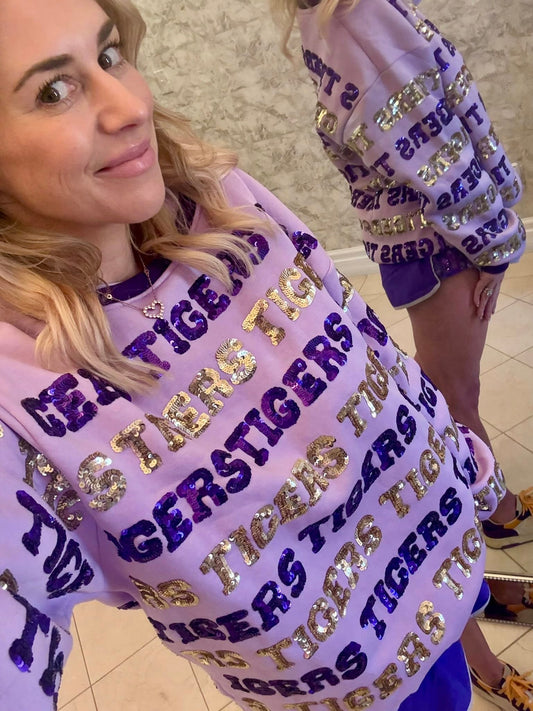 Tigers Sequin Sweatshirt IN STOCK