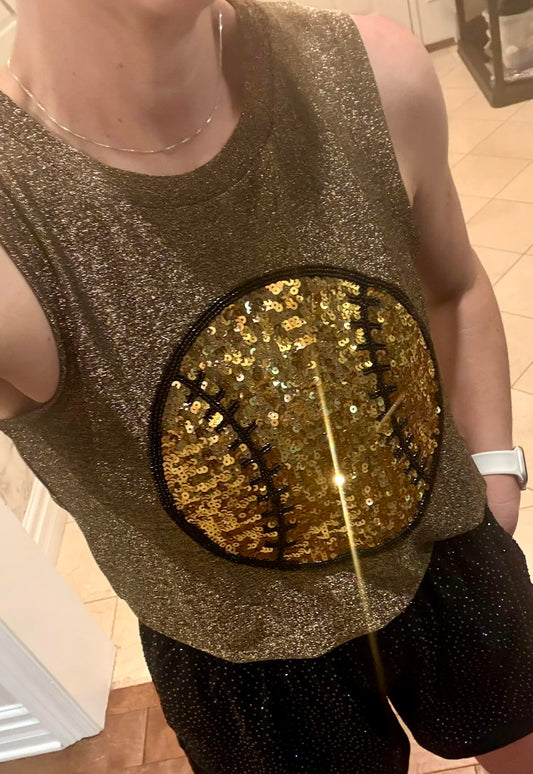 Gold Baseball Tank IN STOCK