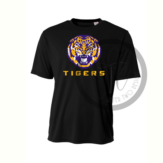 Tiger Head Black - A4 DriFit