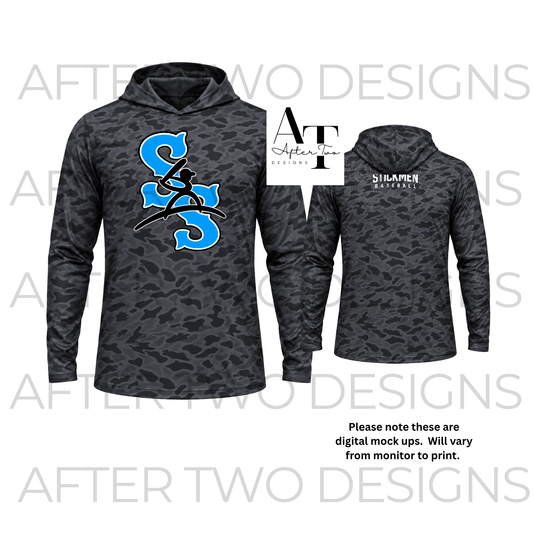 SS Longsleeve Drifit Hoodie Black Camo- PRESALE