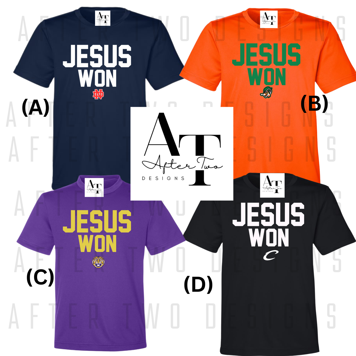 Style 1 Jesus Won Drifit Tee - MTO