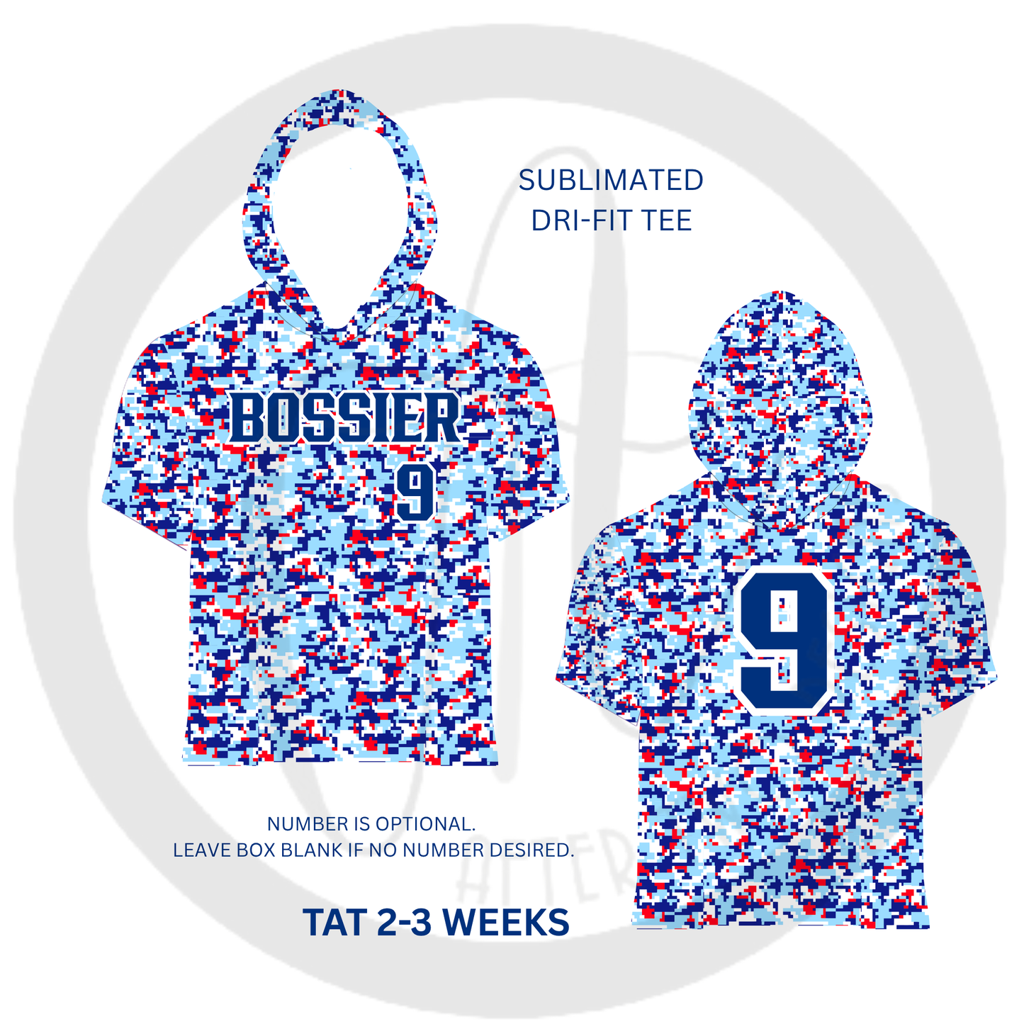Bossier Camo Drifit Hooded Tee -  CLOSING WEDNESDAY