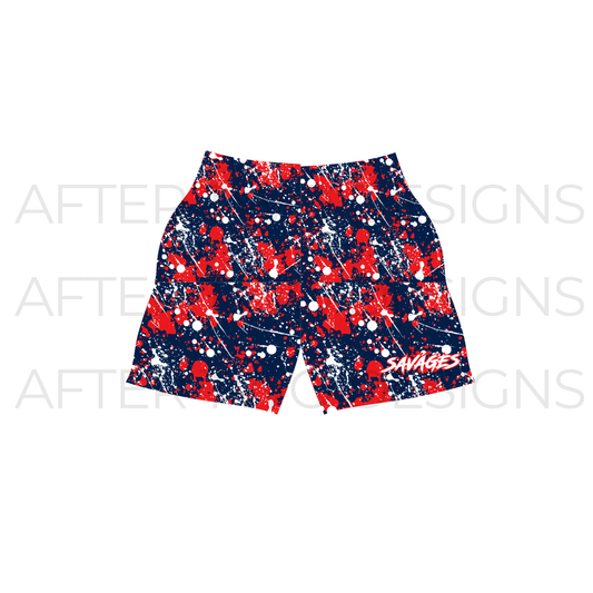 Savages Splatter Shorts - PRESALE