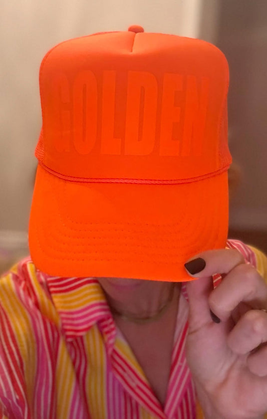 GOLDEN hat vinyl orange > IN STOCK