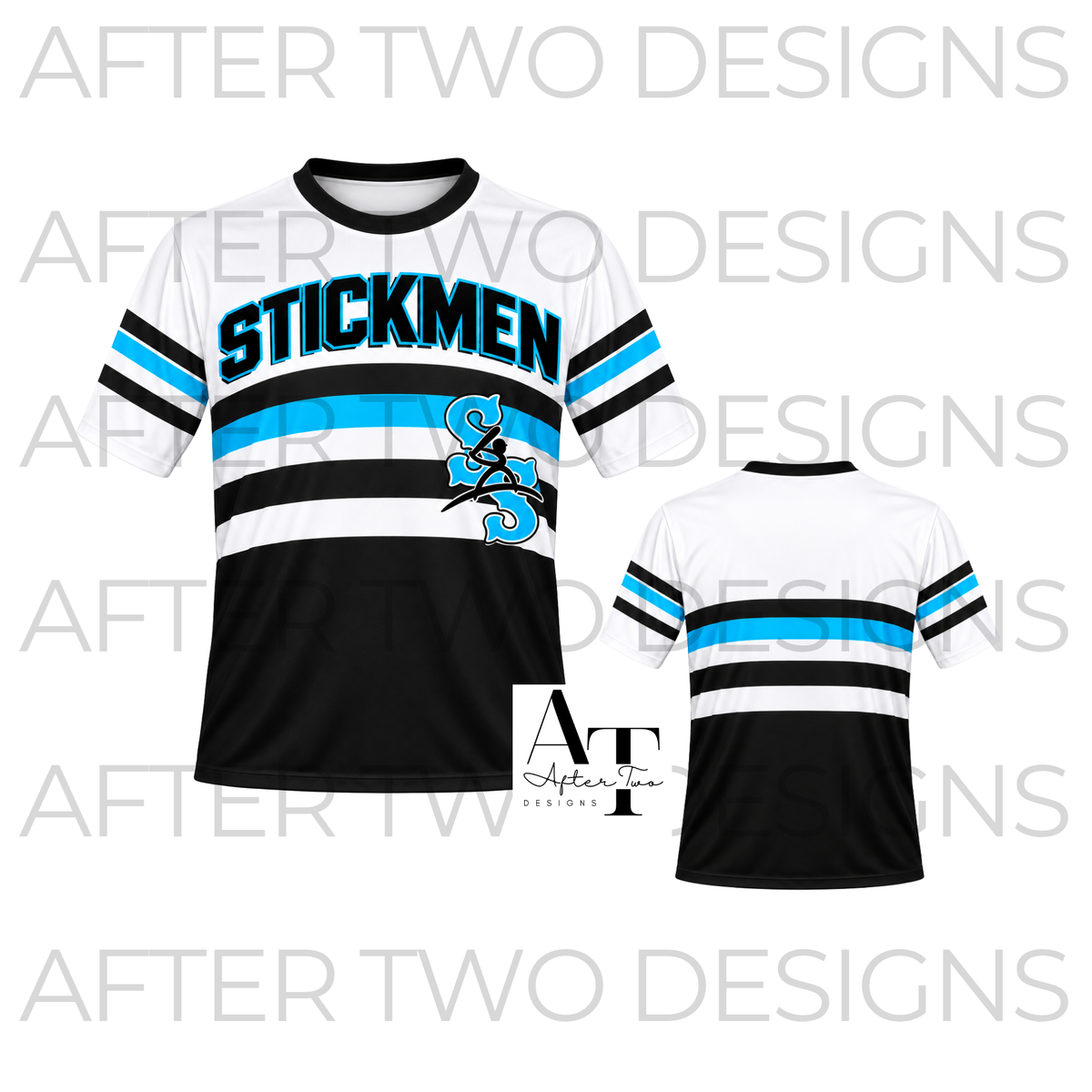 Stickmen Striped Drifit A2D Tee - PRESALE