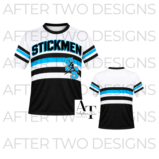 Stickmen Striped Drifit A2D Tee - PRESALE