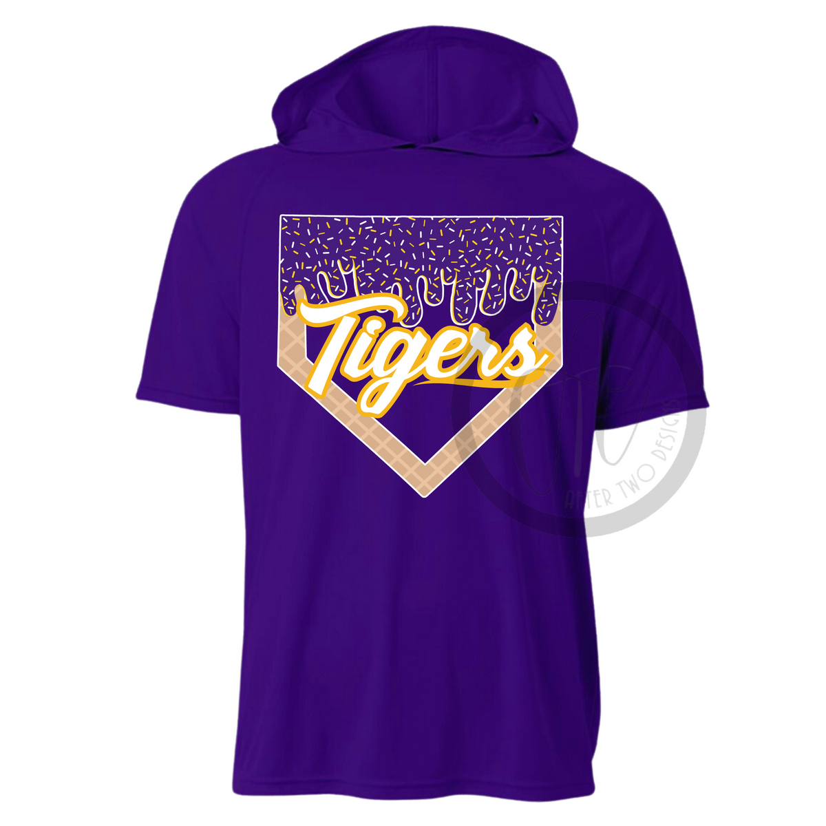 Tigers Script Hooded- A4 Dri-Fit – After Two Designs