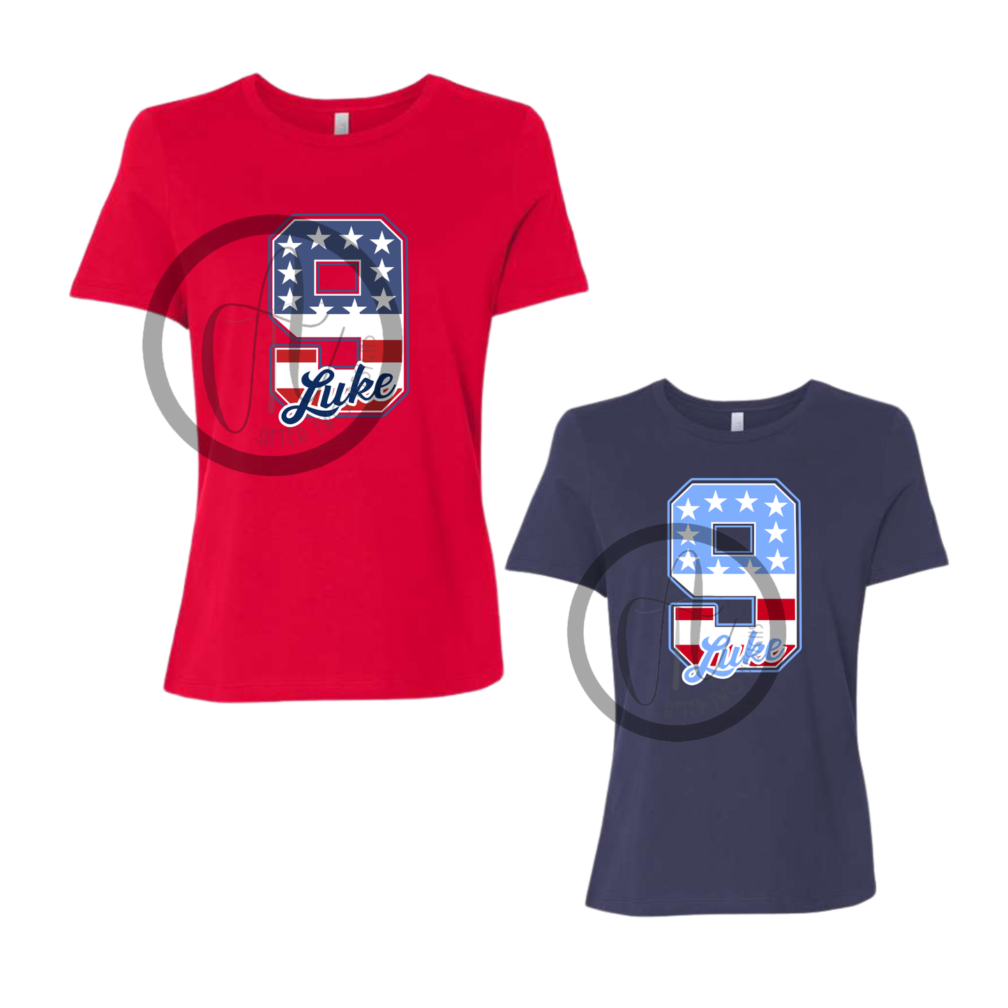 Womens Fit Bella American # Tee