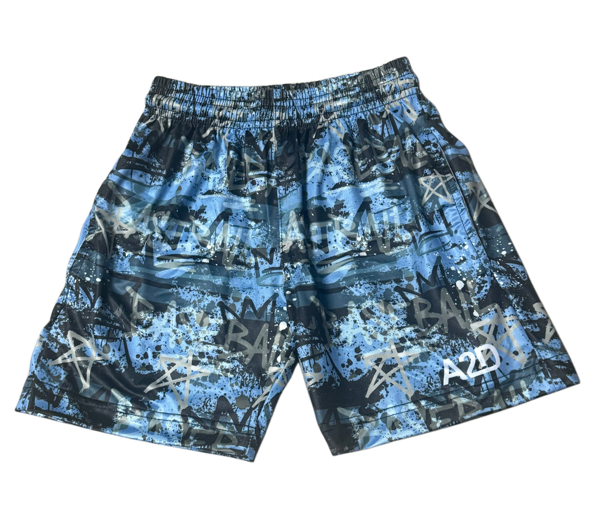 Blue/Black Baseball Shorts IN STOCK