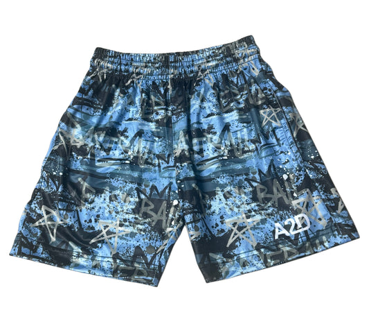 Blue/Black Baseball Shorts IN STOCK