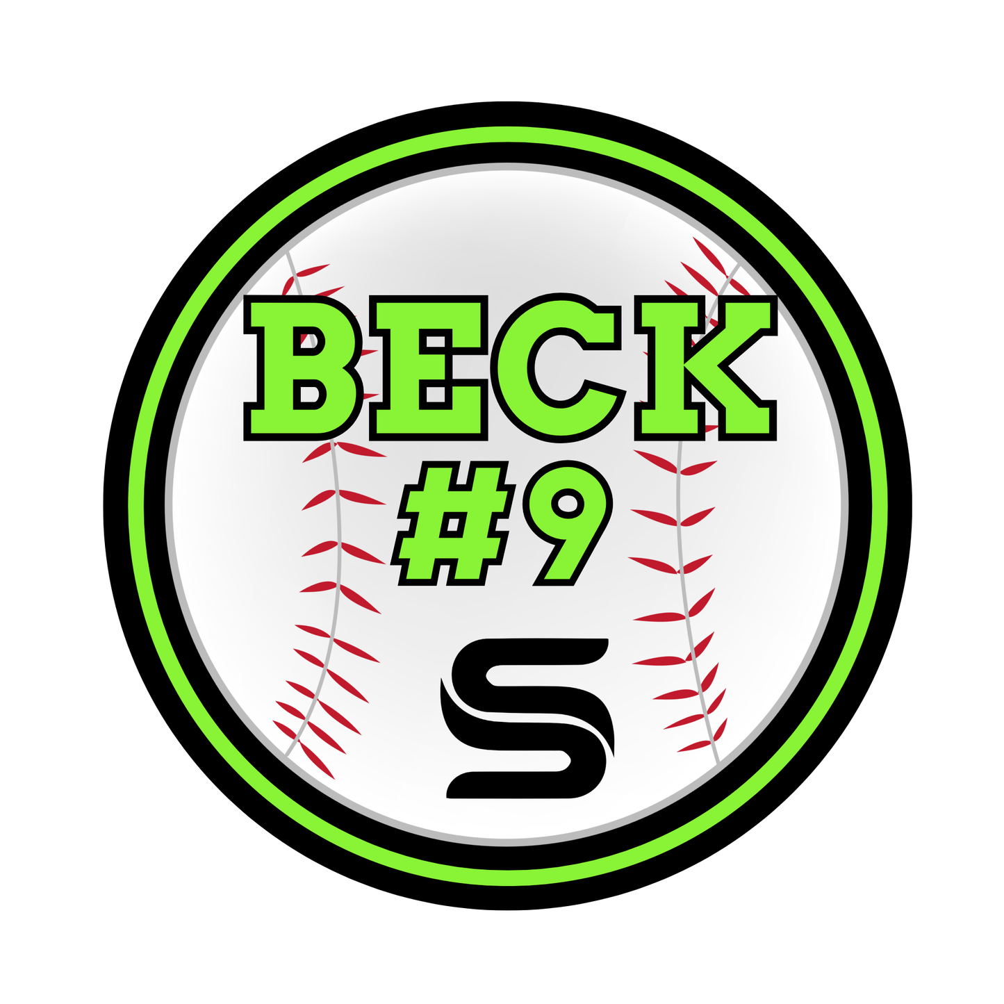 Team+Player Baseball Yard Sign