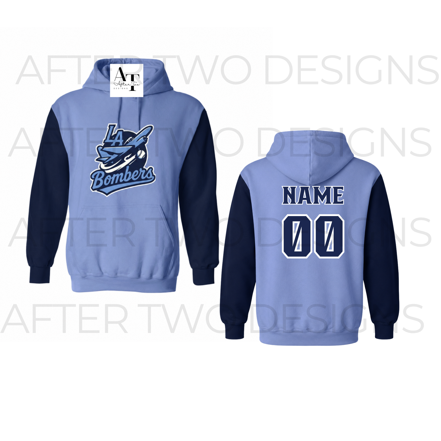 Bombers TwoTone Fleece Hooded A2D Pullover - PRESALE