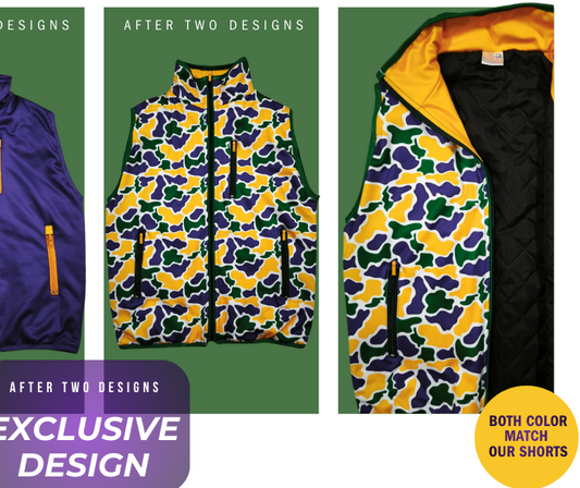 Mardi Gras Camo Vest PRESALE