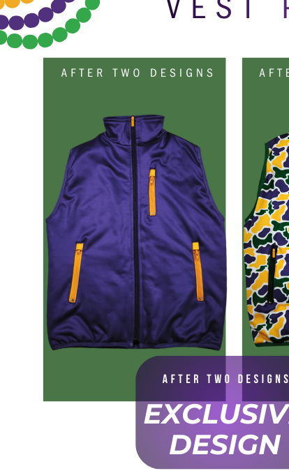 Purple & Gold Vest IN STOCK