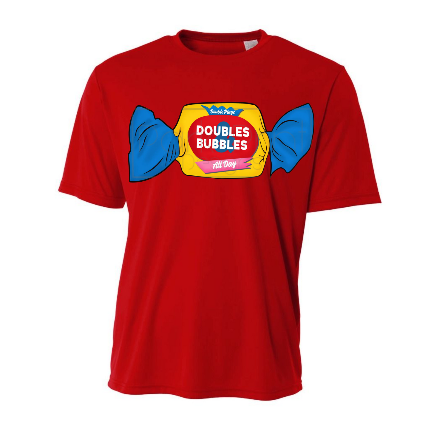 Doubles & Bubbles Red - A4 Dri Fit