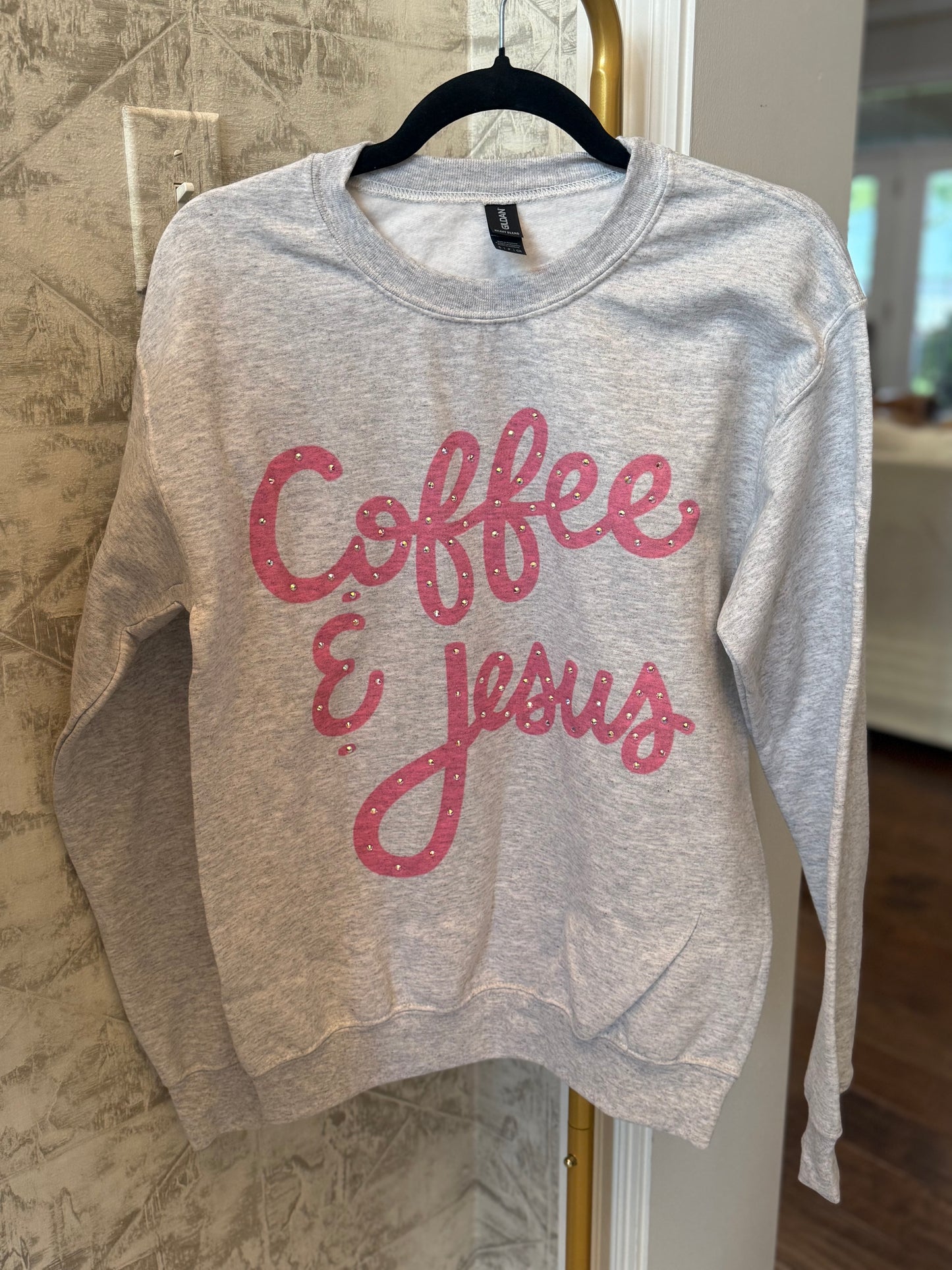 Coffee & Jesus IN STOCK - Jerzees Nublend