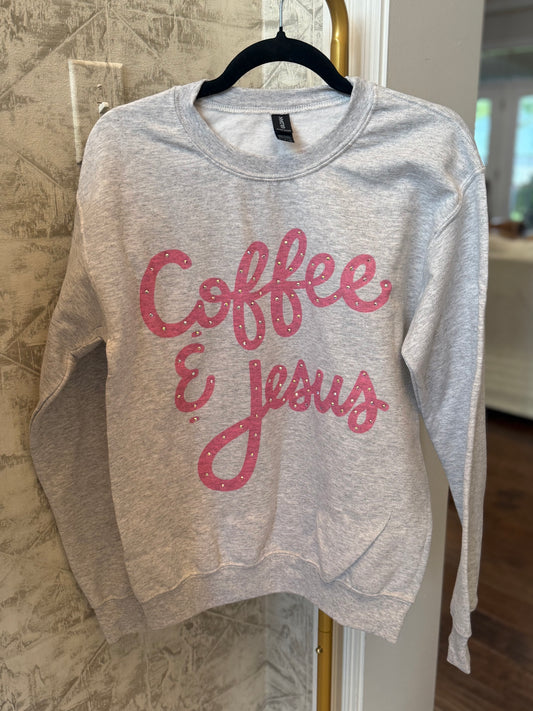 Coffee & Jesus IN STOCK - Jerzees Nublend