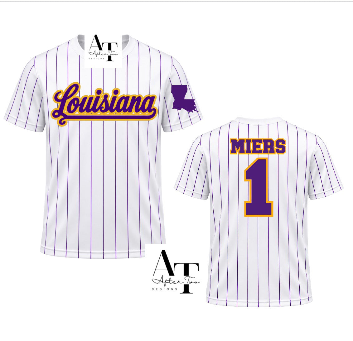 Louisiana Pinstripe SS Drifit A2D Tee