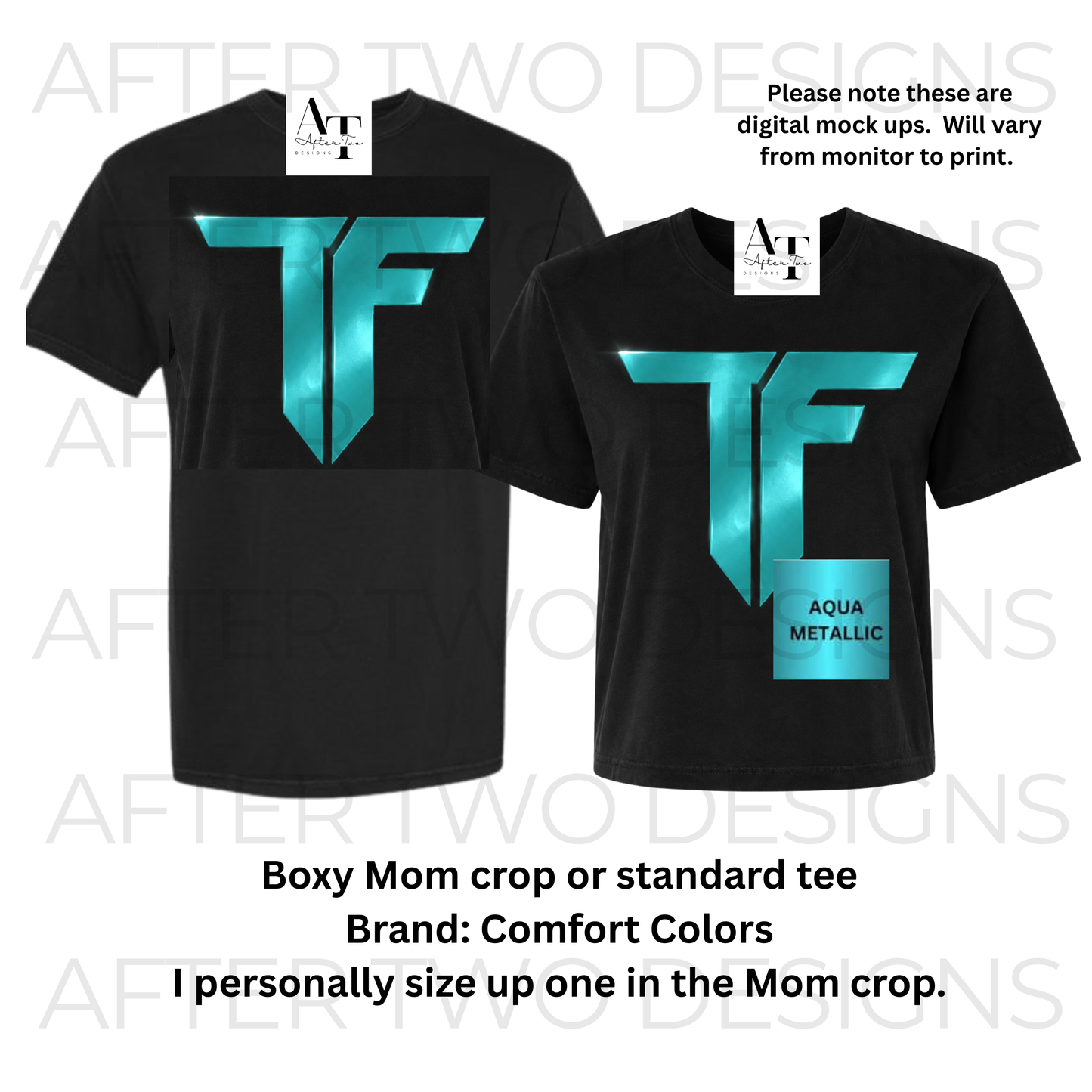 Metallic TF comfort Colors Tee - PRESALE