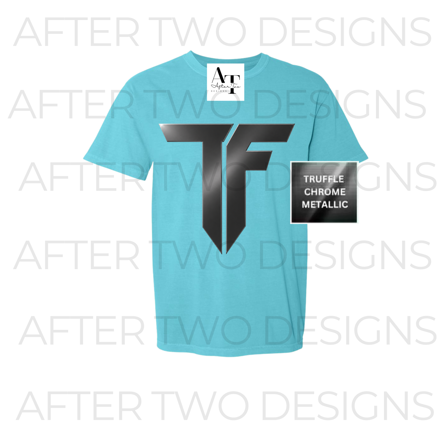 Teal Metallic TF Comfort Colors Tee - PRESALE