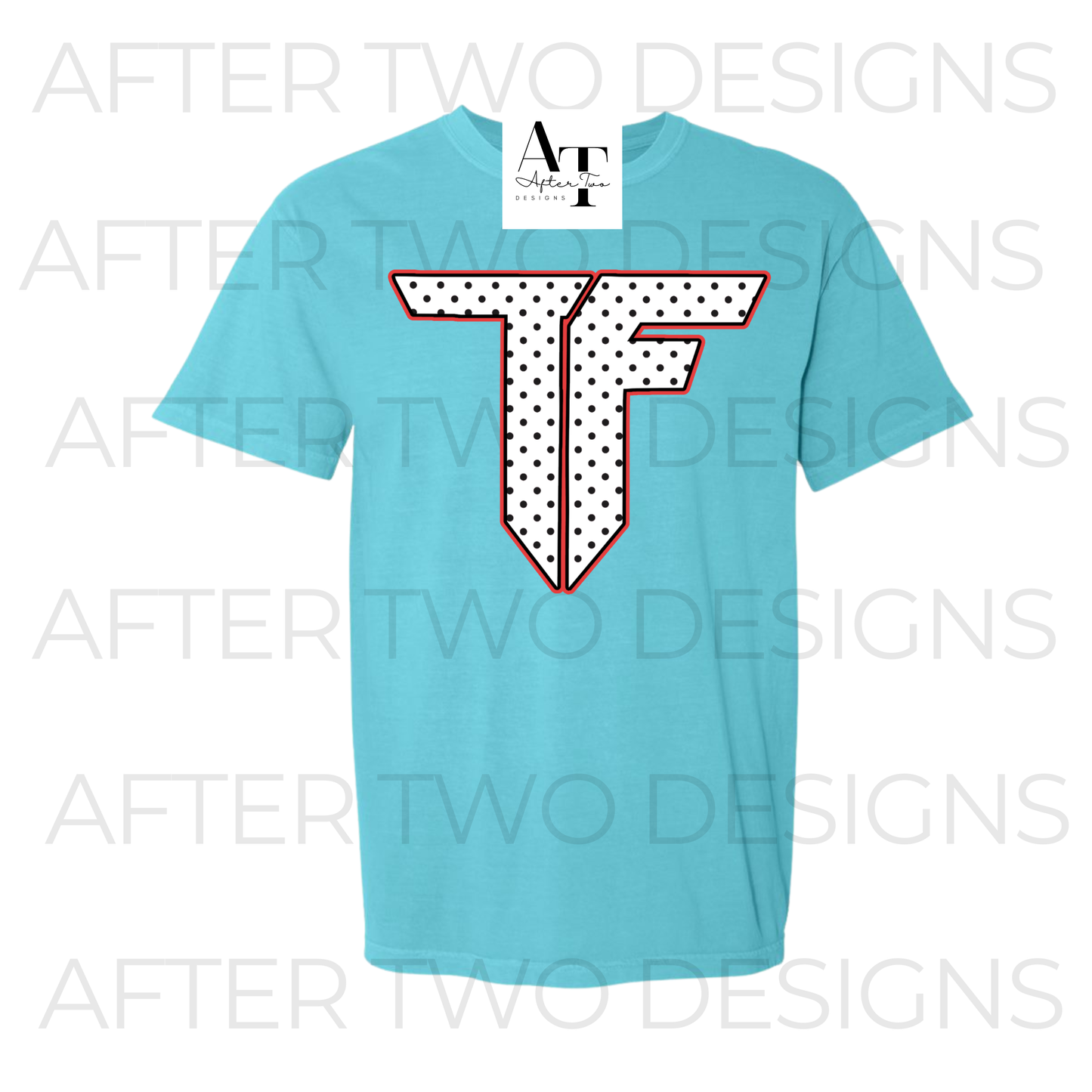 Teal Dots Comfort Colors Tee - PRESALE