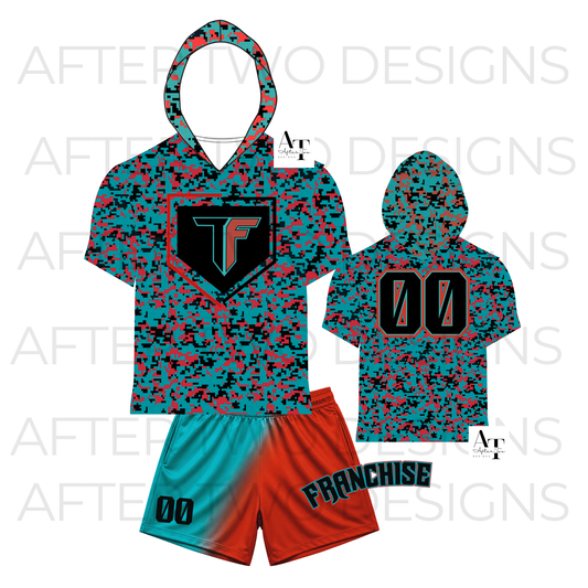 Pixel Camo Hoodie Drifit by A2D - PRESALE