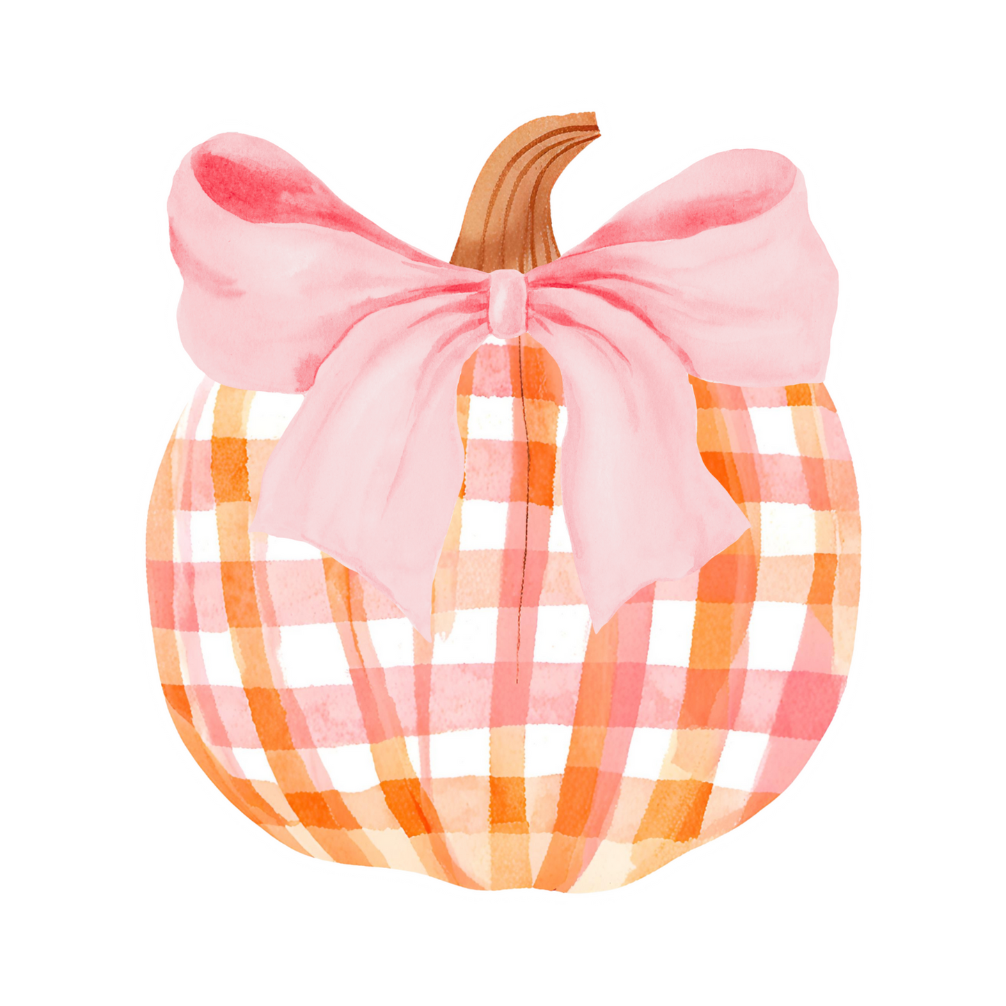 Pink pumpkin pot stake