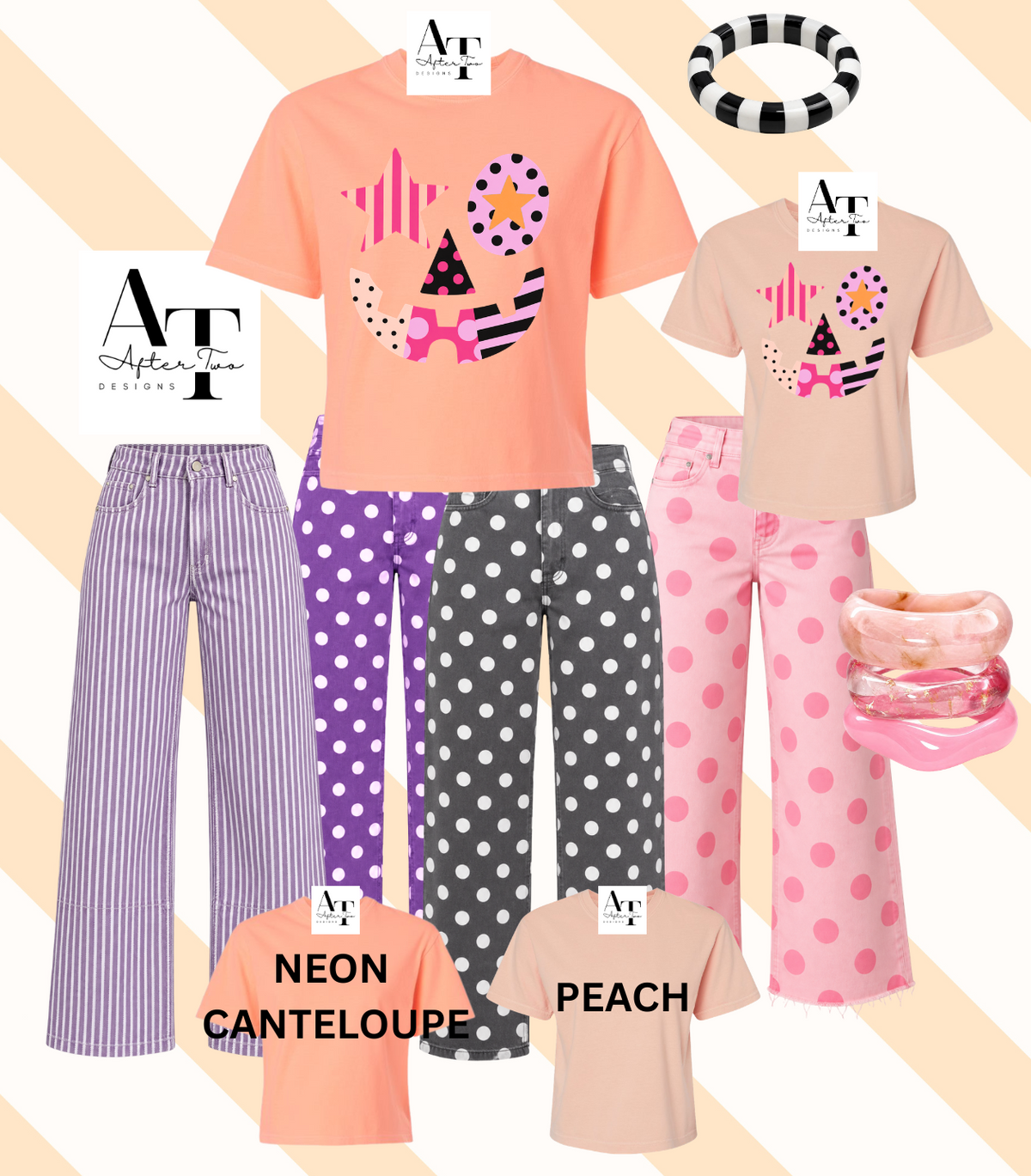 Sweet Spooky Tee Mom Crop Comfort Colors - MTO