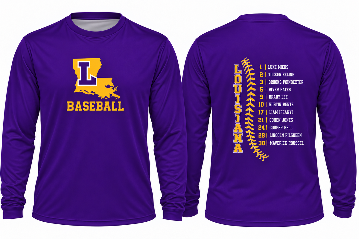 Louisiana Roster Tee LS Drifit A2D Tee