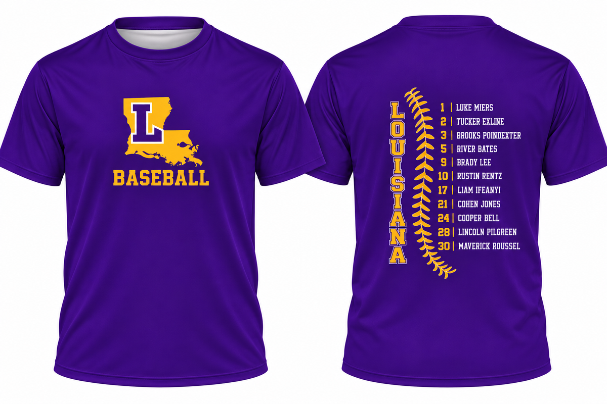 Louisiana Roster Tee SS Drifit A2D Tee