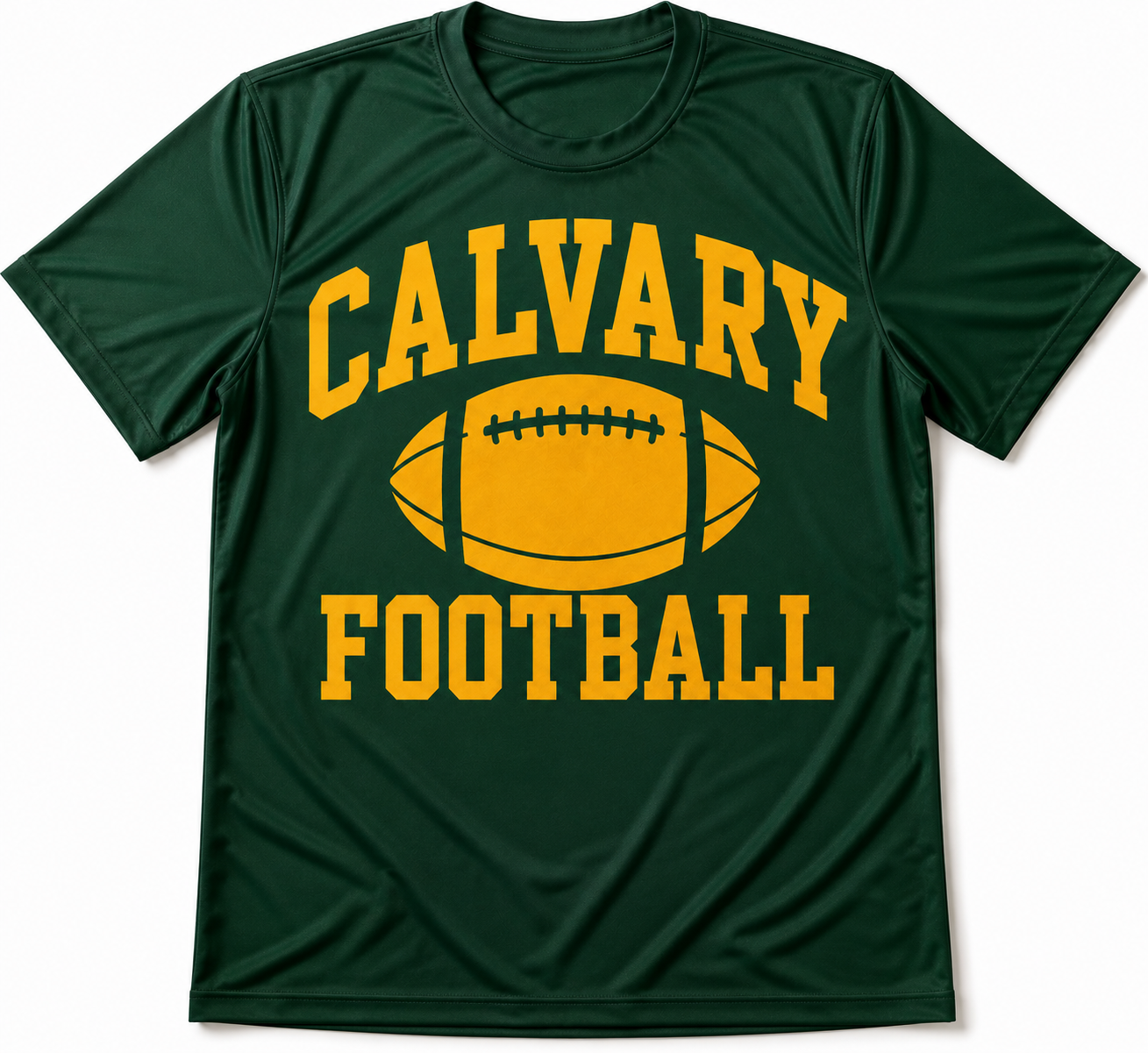 Calvary Green Football Stacked - MTO