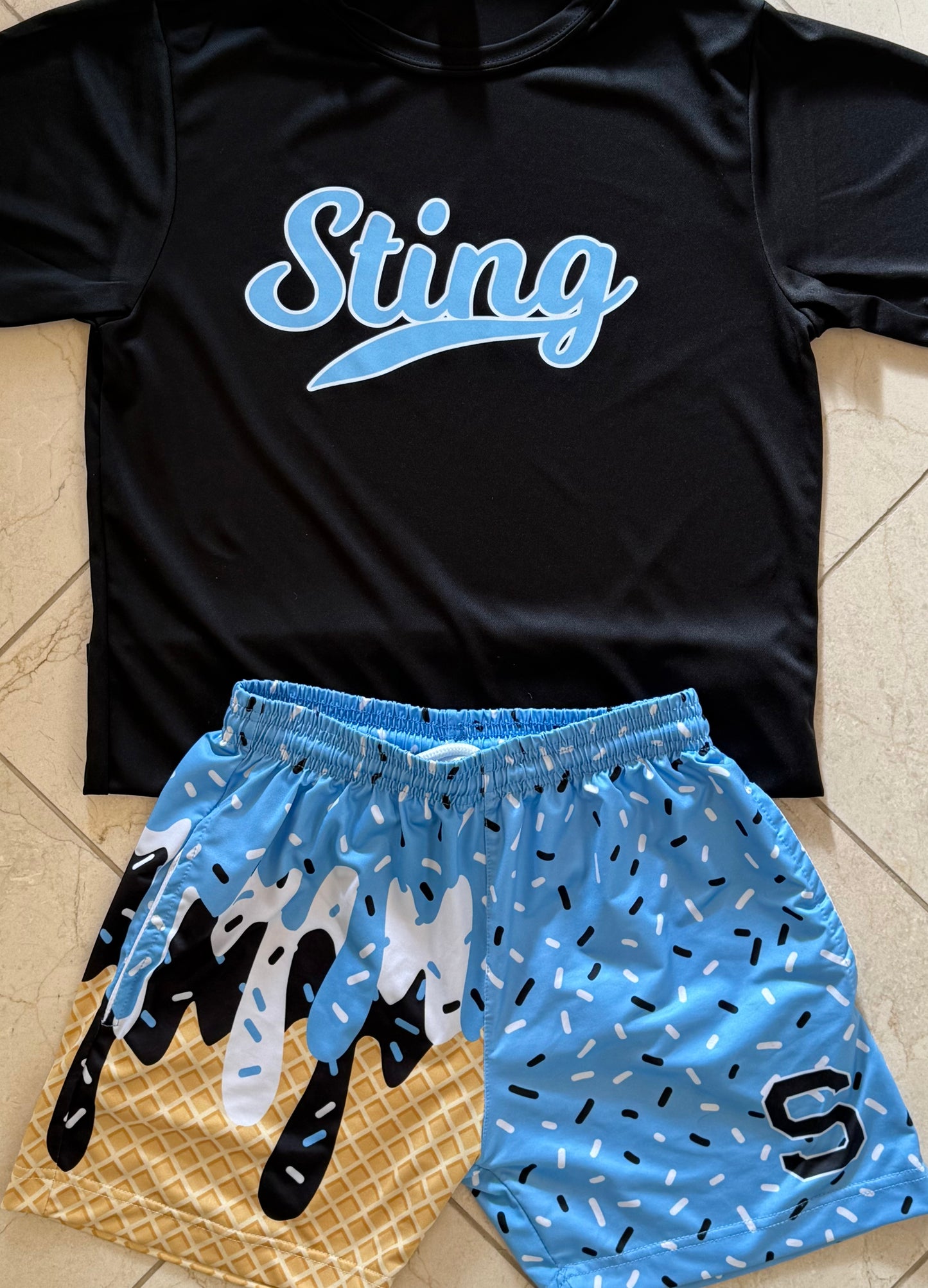 DriFit Tee Sting Script Black Tee