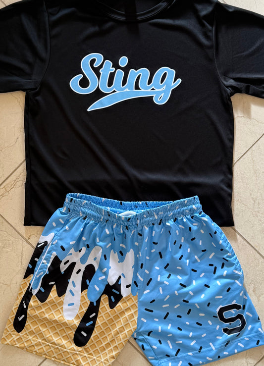 DriFit Tee Sting Script Black Tee