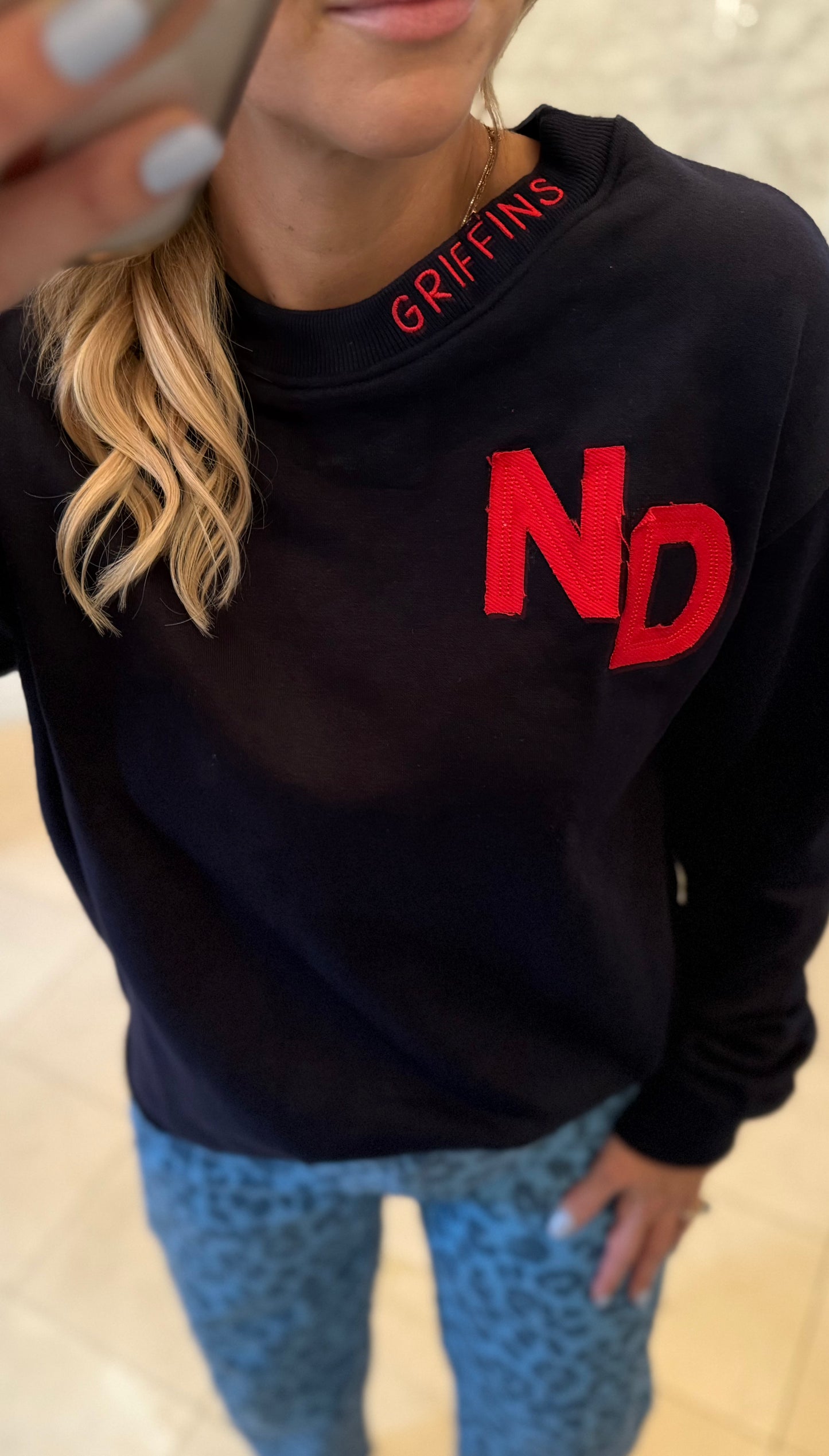 ND Griffins Jersey Sweatshirt IN STOCK