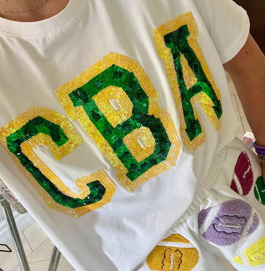 CBA Sequin Tee IN STOCK