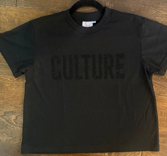 CULTURE Rhinestone Relaxed Tee- IN STOCK